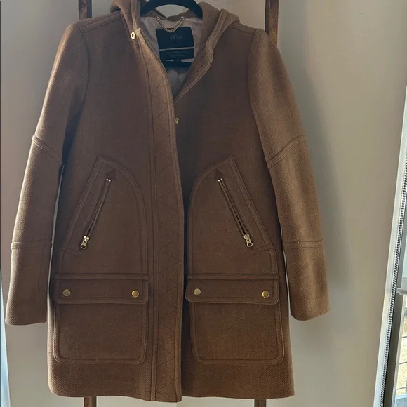 J. Crew Italian Stadium Cloth Wool Coat - Picture 7 of 11